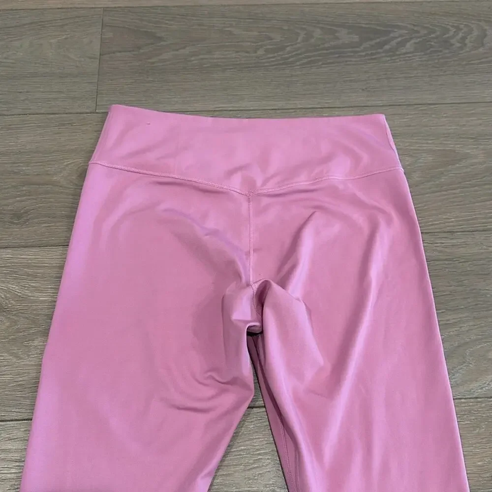 NIKE Pink One Luxe Crop 7/8 Tight Gym Workout Running Active Leggings Size Large